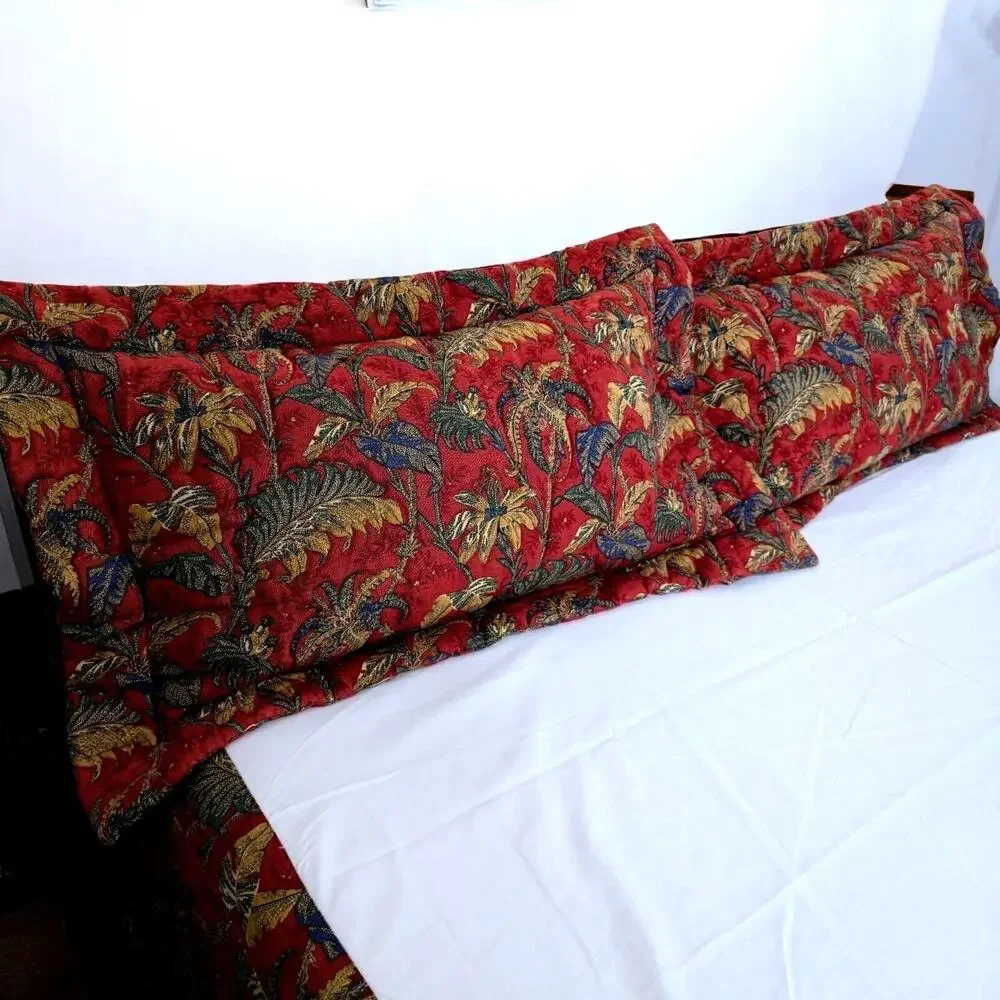 Greeff Schumacher Tropical Bengali Pattern Custom Made King Shams & Bed Skirt